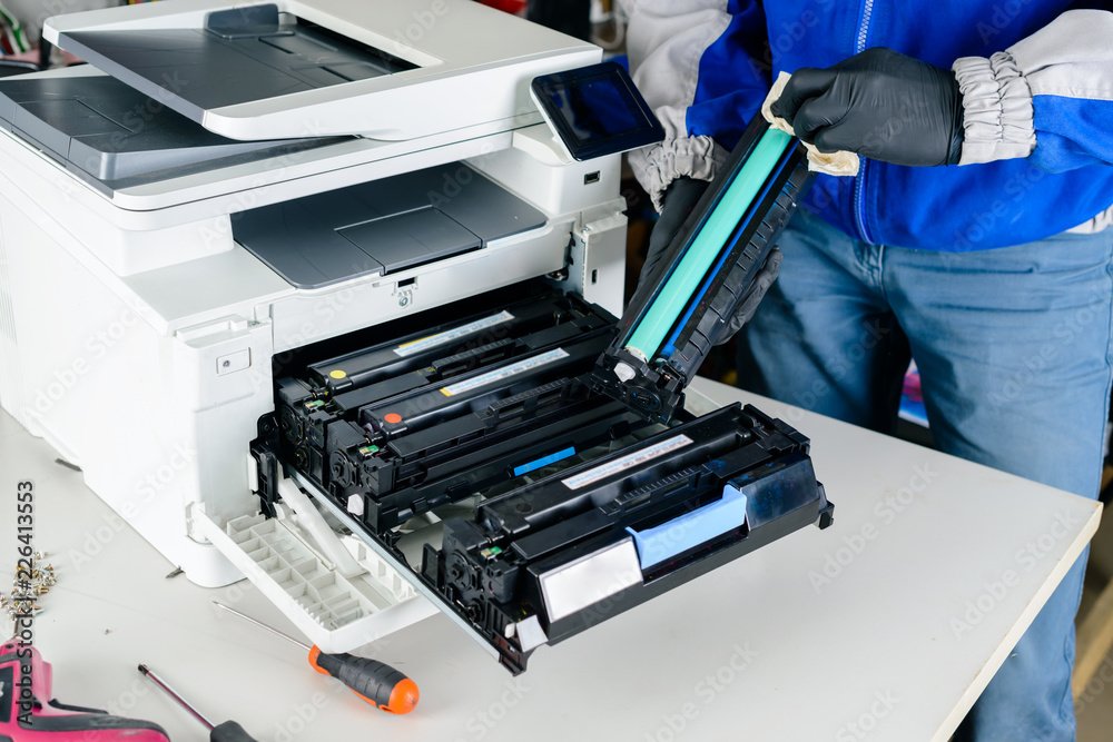 Printer and scanner maintenance and setup work